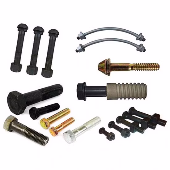 Parafuso de trilho de aço carbono grau 8.8 de pescoço oval Parafuso de peixe