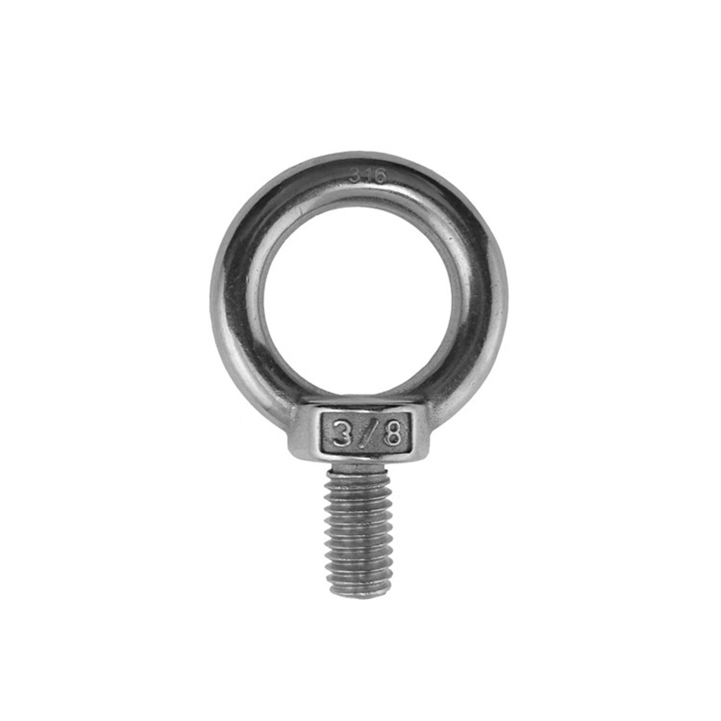 Machinery Fastener 316 Stainless Steel Hilti Lifting Swivel Eye GB45 Anchor Anchoring Carriage Oval Bolt with Nut Scaffolding M3 Pigtail Eyebolt