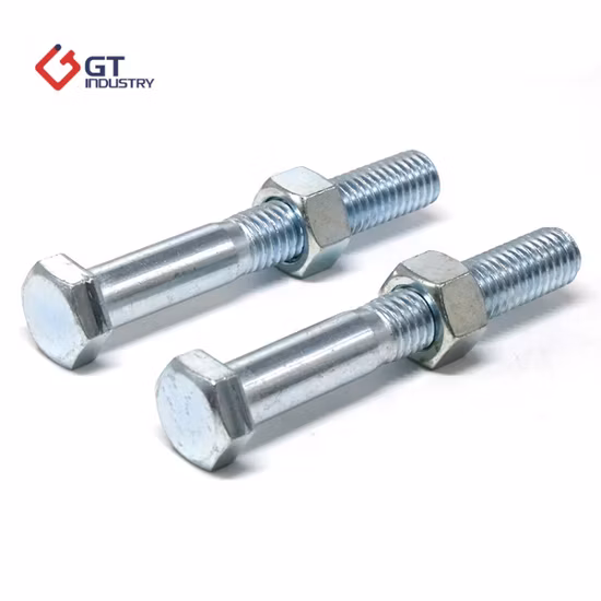 M20 M22 ASTM Grade 2 5 8 Grade 4.8 8.8 10.9 12.9 Carbon Steel HDG Dacromet Geomet Galvanized Stainless Steel DIN931 933 ISO4017 A325heavy Hexagon Hex Head Bolt