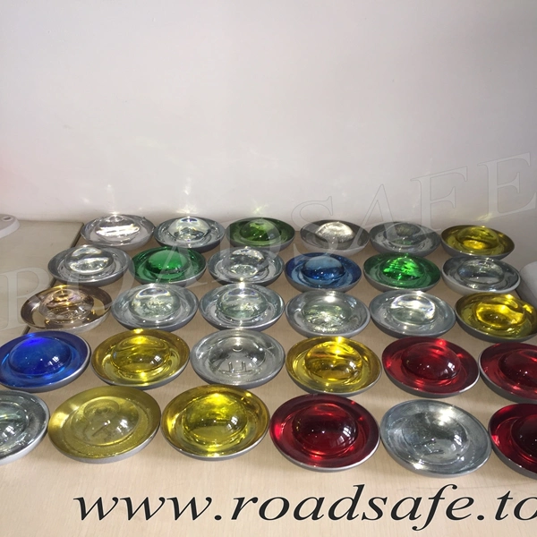 Highway Safety Tempered Cat Eye Reflective Glass Road Studs