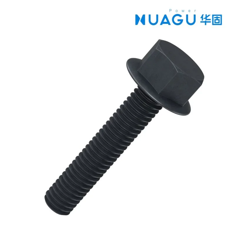 Black Oxide DIN 6921 Hex Flange Bolt Gr 8.8 M5