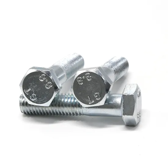 M20 M22 ASTM Grade 2 5 8 Grade 4.8 8.8 10.9 12.9 Carbon Steel HDG Dacromet Geomet Galvanized Stainless Steel DIN931 933 ISO4017 A325heavy Hexagon Hex Head Bolt