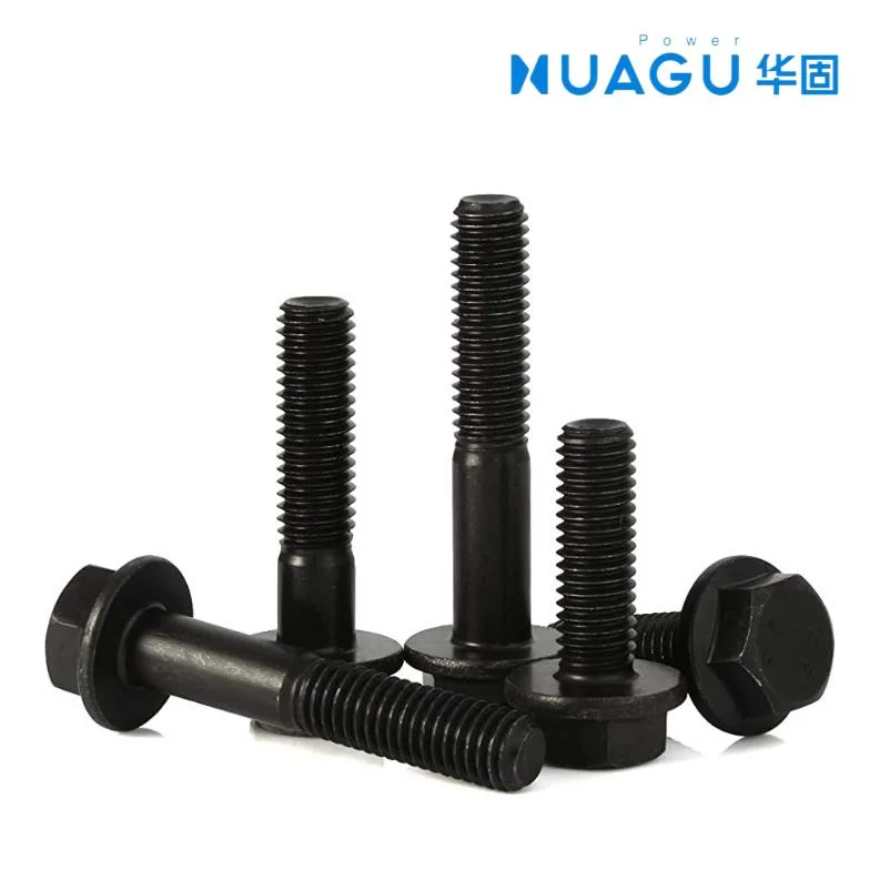 Black Oxide DIN 6921 Hex Flange Bolt Gr 12.9 M5