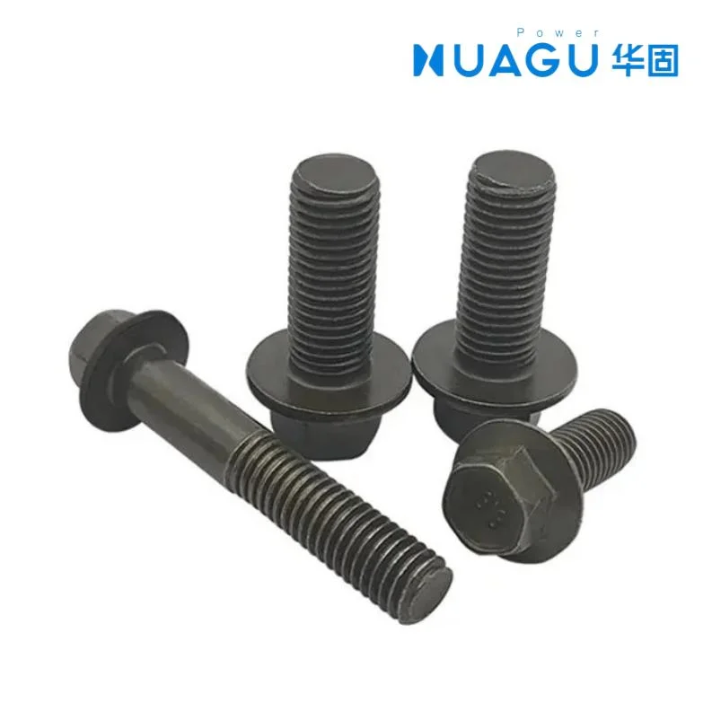 Black Oxide DIN 6921 Hex Flange Bolt Gr 12.9 M5