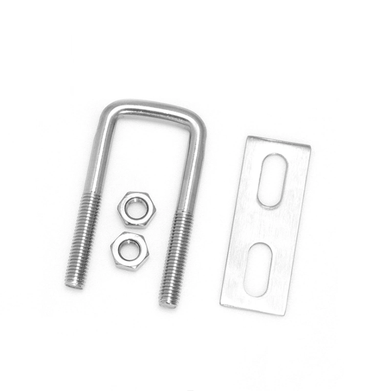 Inox 304 316 Stainless Steel Square Round Bent Bolts U Bolts