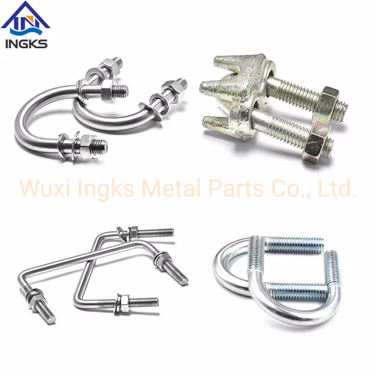 Wuxi Ingkx Supply M6 M8 M10 aço inoxidável tipo U gancho de dobra U parafusos para reboque