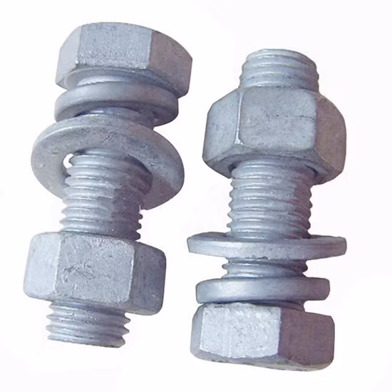 Hardware de fixação de preço de fábrica chinês Grau 8.8 Aço inoxidável Aço carbono DIN931 DIN933 Porca e parafuso de cabeça sextavada